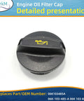 Engine Oil Fill Cap For Volkswagen Vehicles Fits Beetle CC Passat Jetta Tiguan 2.0L 2012-2017 Replaces OEM 06K-103-485-C