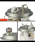 Top Tier Electric Fuel Pump Module Assembly Replacement For Kia Spectra And Spectra5 Gas Engines showing fuel inlet, connector, and assembly details.