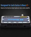 Guitar And Bass Headphone Amp With Built In Chorus Effects Portable Rechargeable Mini Headphone Amplifier For Silent Practice Great For On The Go Includes Headphone Splitter And One Eighth Inch Aux Cable, side view