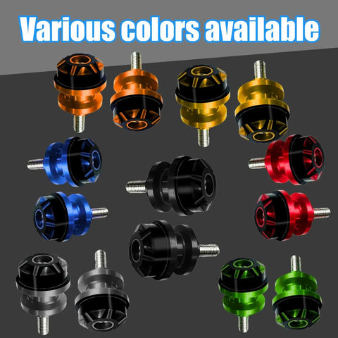 GSX 8R CNC Aluminum Swingarm Spool Slider Kit Orange Anodized Pro Grade Motorcycle Accessory available in multiple colors