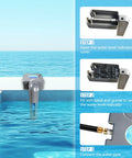 Automatic Pool Filler That Keeps Your Water Level On Point All Day Long No More Constant Top Offs Smart Auto Fill Device For Pools Water Leveler Level Control Easy Install Low Maintenance Energy Efficient installed by pool edge