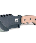 Tracker Knife Outdoor Fixed Blade Bushcraft Camp Knife with Tough G10 Grip and Scout Style Carry Sheath for Wilderness Survival