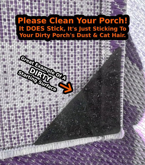 Non Slip Rug Tape Peel And Stick Gripper For Hardwood Concrete And Carpeted Floors Keeps Rugs Welcome Mats And Area Rugs Secure