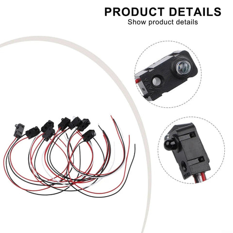 Four Pair Pro Grade Through Beam Photoelectric Switch Sensor with Infrared Beam Break Detection, 2 to 30 cm Sensing Range.
