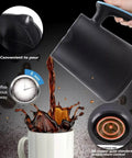 Turkish Arabic Greek Coffee Pot Maker Electric Machine 110V US Plug 1 To 4 Cup Brew BPA Free, pouring coffee into cup