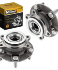 Front Wheel Bearing Hub Assembly 513298 Fits Nissan Rogue 2008 To 2013 And Rogue Select 2014 To 2015 Also Compatible With Nissan Sentra 2.5L 2007 To 2012 5 Lug Pattern OE Style Replacement Plug And Play Ready, showing two hub assemblies and packaging box