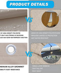 Product comparison of a khaki Shade Cloth With Grommets 4 By 4 Feet Waterproof Pergola Cover and less durable alternatives.