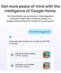 Image showcasing Nest Cam Indoor Wired 3rd Gen Security Camera with Google Home integration for smart home surveillance insights