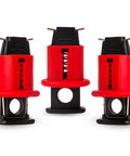 Three Pack Circuit Breaker Lockout Device For Three Eighth Inch Toggle Holes Standard Miniature Lockout Kit Heavy Duty Industrial Grade LOTO