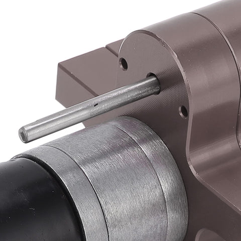 Close-up of Beefy Metal Gearbox With 370 Motor For 1/16 Scale RC Military Truck, showing durable alloy gears and smooth shift design.