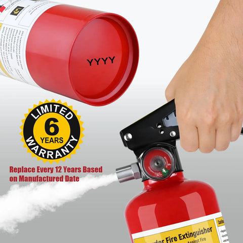 Two Pack 2.5 Pound Abc Dry Chemical Fire Extinguisher With Wall Bracket Home Car And Garage Safety Kit Emergency Gear That Handles Tiny Blazes Like A Boss Without Breaking A Sweat