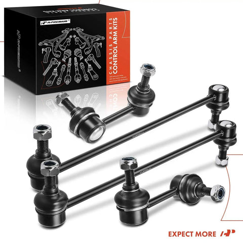 Front And Rear Sway Bar End Link Kit For Honda CR-V 2007 To 2016 Beefed Up Stabilizer Links With Grease Packed For Smooth Operation Tougher Durability And Quick Install black steel links