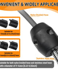 Universal Pull Down Faucet Hose Weight Ball For Kitchen Sink Sprayers And Bathroom Basins Heavy Duty Gravity Replacement compatible with nylon braided and stainless steel hoses.
