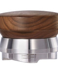 58.5mm Coffee Distributor With Walnut Wood Handle, Espresso Distribution Tool, Adjustable Depth Tamper Leveler, close-up view
