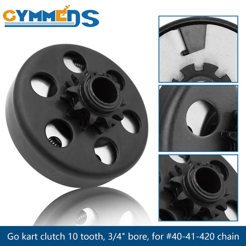 Go Kart Clutch With Three Quarter Inch Bore 10 Tooth And 40 41 420 Chain Centrifugal Clutch for Predator 212 Mini Bike
