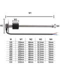Diagram of 240-33 Ohm Marine Fuel Sending Unit For 12 Inch Gas Tank Gauge Sensor Boat Sender Replacement in SUS316 Stainless Steel