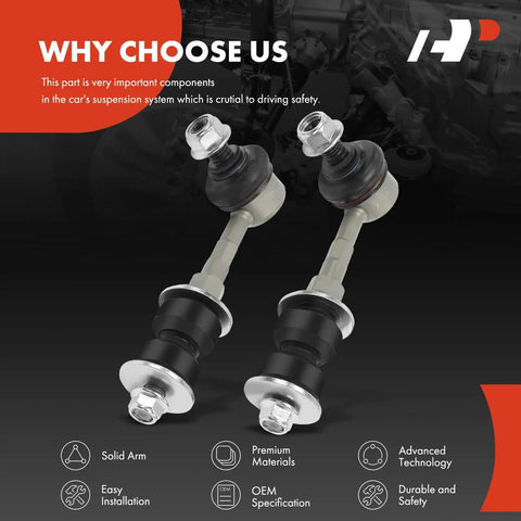 Rear Sway Bar Link Set For Toyota RAV4 2006 To 2018 And Lexus NX 2015 To 2019 Stabilizer End Links Two Pack Beefed Up Premium