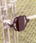 Hydraulic Gate And Door Closer Self Closing Unit For Indoor And Outdoor Gates Up To 150lbs No Fuss Quiet Smooth Action Patent Pending Cylinder Easy Install Pool Code Compliant mounted on chain-link gate.