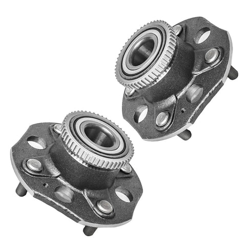 Rear Wheel Bearing And Hub Assembly For Honda Accord 1998 1999 2000 2001 2002 With ABS Four Lug Drop In Replacement Two Pack