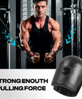 Beefy Rubber Stopper for Gym Pulley Cables 5mm or 6mm Diameter with Steel Core and Set Screws Replacement Part for Home and Commercial Cable Machines Black on cable machine