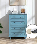 16 Piece Round White Adhesive Furniture Sliders beside blue dresser for floor protection