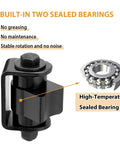 Heavy Duty Weld On Gate Hinges 4 Pack with sealed bearings designed for quiet operation and no maintenance.