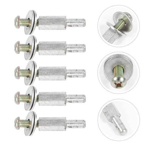 Five Piece Drill Shaft Extender And Buffing Wheel Mandrel Set Thick Arbor Adapter, heavy-duty steel drill adapters.