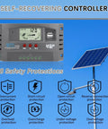 Beefed Up 30A MPPT Solar Charger Controller For 12V 24V Systems With LCD, dual USB, and safety protections against overcurrent and short-circuits.