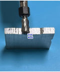 Carbide burr with 1/4 in shank grinding aluminum block; die grinder bit