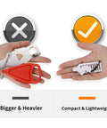 Comparison of bigger door lock with Compact Travel Door Lock For Hotels And Apartments, Easy Install Portable Security Device