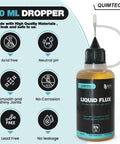 Liquid Solder Flux Dropper 30 Ml 1 Oz No Clean Rosin Mildly Activated Flux For Electronics Soldering RoHS Compliant Lead Free Soldering
