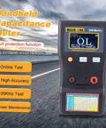 ESR Capacitor Tester Meter For Accurate Internal Resistance Readings showcased on a road, highlighting features and display