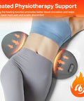 Sudahia 3in1 Electric Back Massager With Heat Vibration And Traction Lumbar Support Pillow For Bed And Chair Triple Fusion Cushion For Daily Back Comfort And Relaxation Dark Gray Ergonomic Design on lower back