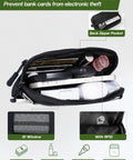 Clip And Go Phone Lanyard With Wallet Crossbody Strap Detachable RFID Wristlet Wallet with ID window and zipper pocket