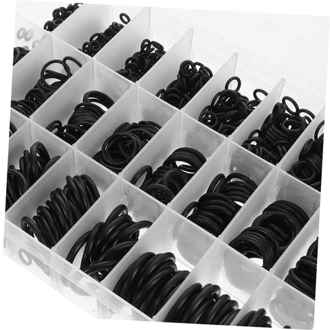 1200 Pcs NBR O Ring Assortment Kit Rubber Seal Rings For Plumbing And Auto Repair Leak Stop Gaskets in a compartmentalized box