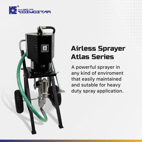 Badass Heavy Duty Pneumatic Airless Paint Sprayer With 65 To 1 Pressure Ratio And 6500 Psi Output For Thick Industrial Coatings On Pipelines And Shipyards Complete Kit Includes Spray Gun Precision Tips And Durable Hose For Flawless Results