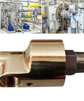 1/2 Inch Rotating Joint, 360 Degree Rotary Union For Water, Air And Oil, Brass Heavy Duty Threaded Connectors Built For High Speed Cooling And Easy Maintenance In Industrial Machinery on industrial piping