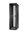 Rock Solid Floor Standing Server Rack Cabinet 48U Network Enclosure With Side Panels Black 19 Inch Standard Space side view
