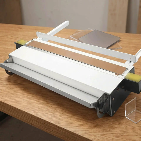Heavy Duty Acrylic Bending Machine 110V Thermal Sheet Bender on a table, designed for bending acrylic sheets.