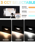 Low Voltage 12V LED Step Light With 3000K 4000K 5000K Color Temperatures For Indoor Outdoor Use in 3 CCT options with switch