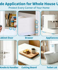 Smooth Operator Premium Cabinet Bumpers Self Adhesive Silicone Pads For Quiet Doors And Kitchen Drawers Furniture Protectors Anti Collision Guards 127 Piece Set in various home applications