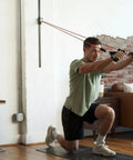 Premium Space Saver Gym Mount With One Steel Rail And One Quick Slide Car To Dominate Your Daily Grind Durable wall anchor system in home use.