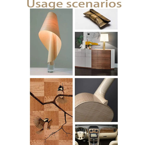 Natural Rosewood Thin Wood Veneer Sheets For Diy Furniture Crafting And Speaker Mods 8X98 Inches showcased in various stylish decor projects.