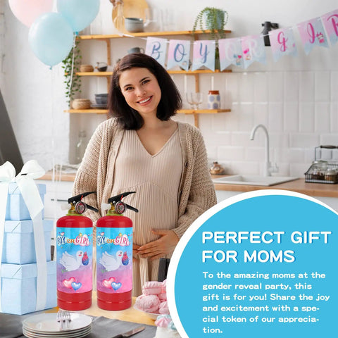 Extra Large Gender Reveal Fire Extinguisher 2 Pack Biodegradable Pink Blue Color Burst Kit For Chic Baby Shower Party Decor That Totally Slaps And Sets The Stage