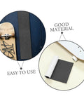 Two Pack Black PVC Grip Tape Sheets For Skateboard And Scooter Decks Weatherproof No Slip Traction Tape with easy application