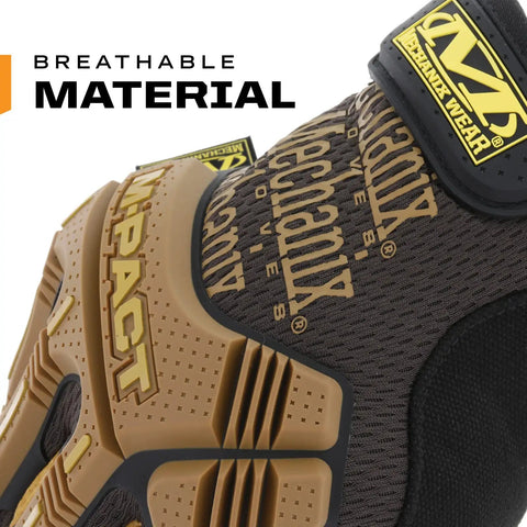 M-Pact Leather Gloves With Impact Protection For Tough Jobs Hands On Comfort And Protection Breathable Design detail