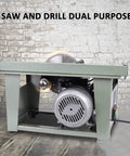 Portable Benchtop Table Saw With Killer 1200W All Copper Motor Cuts Through Wood And Metal Like Butter Belt Drive multi-angle setup.