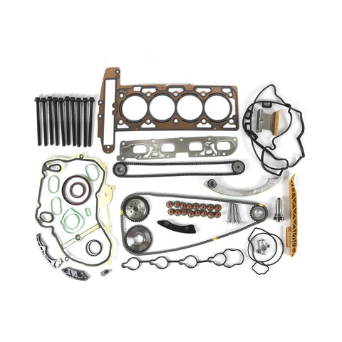 Rocksolid Timing Chain Kit With MLS Head Gasket Set For Chevy Hhr Cobalt Malibu Equinox Terrain 2.4L L4 Engines Perfect Fix To Stop Noises And Boost Reliability Like Nobody's Business timing chain and MLS gasket parts