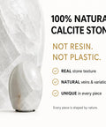 Natural Calcite Stone Lamp With 15 Pound Solid Crystal Handcrafted One Of A Kind Table Lamp With Warm Dimmable Glow text overlay