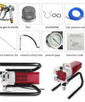 Pretty Darn Smooth Electric Pneumatic Paint Sprayer Delivers Knockout Latex Coverage And Sweet Wood Furniture Finishing accessories layout with spray gun and tools.
